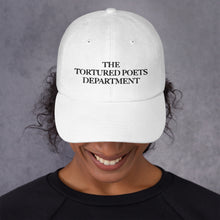 Load image into Gallery viewer, Tortured Poet Dad Hat - Tan/Pink/White
